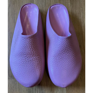 Marni Pink Leather Fussbett Sabot Clog Loafers slipper grained size EU 40